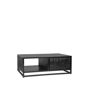  Chili: salontafel zwart mangohout (110 cm)