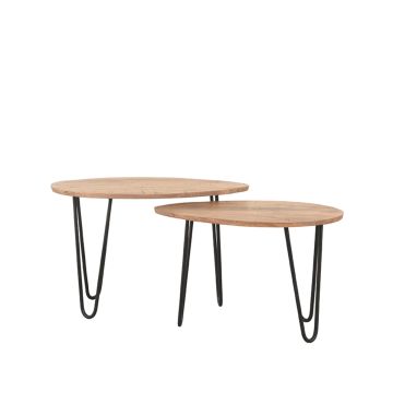 Frisk: salontafel rough mangohout (68 cm)