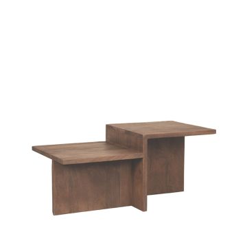  Skip salontafel espresso mangohout (90 cm)