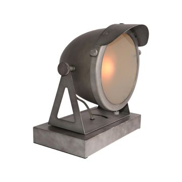 Cap: tafellamp burned steel metaal