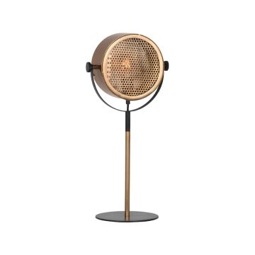 Muse: tafellamp antiek goud metaal