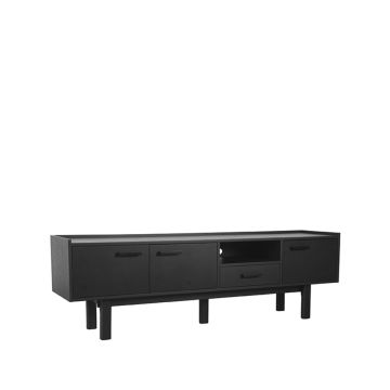 Cali: TV-meubel zwart eiken 190 cm