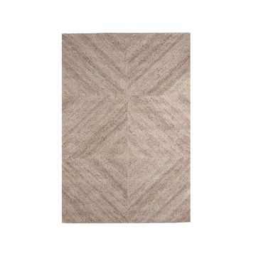 Blendy: vloerkleed taupe wol 160x230 cm