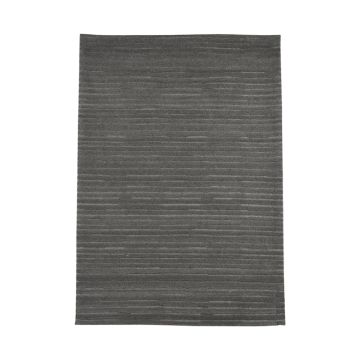 Luxy: vloerkleed antraciet wol 200x300 cm