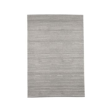 Luxy: vloedkleed grijs wol 160x230 cm