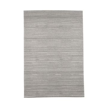 Luxy: vloerkleed grijs wol 200x300 cm