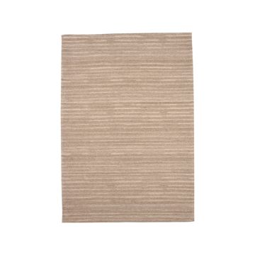 Luxy: vloerkleed taupe wol 160x230 cm