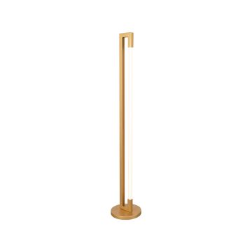 Futuro: vloerlamp antiek goud metaal