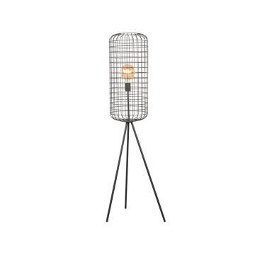 Solido: vloerlamp zwart metaal