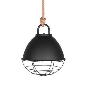 Korf: hanglamp zwart metaal M