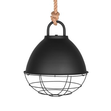 Korf: hanglamp zwart metaal L