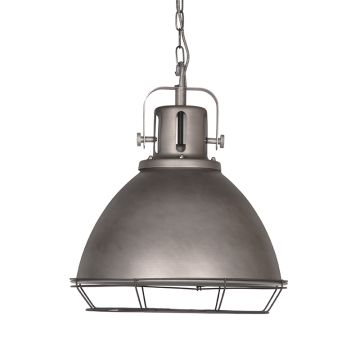 Spot: hanglamp burned steel metaal