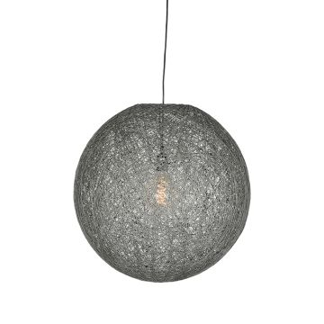 Twist: hanglamp grijs vlas L 