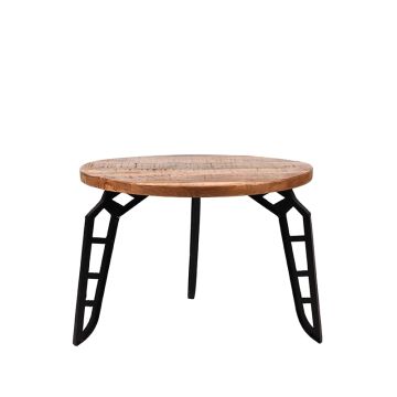 Flintstone: salontafel rough mangohout 60 cm 