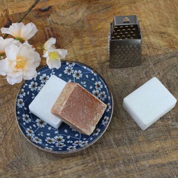 Fresh Cotton/ Amber geurblokjes / amberblokjes set, handgemaakt keramiek schaaltje, rasp