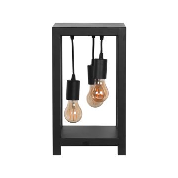 Dangle tafellamp zwart metaal