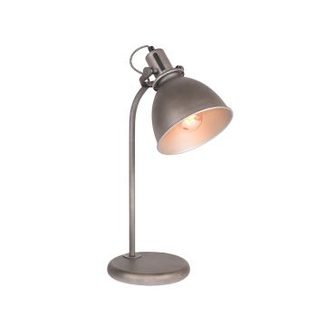Spot: tafellamp burned steel metaal