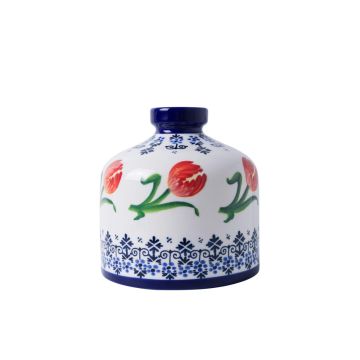 Tulp: ronde vaas Heinen Delfts Blauw