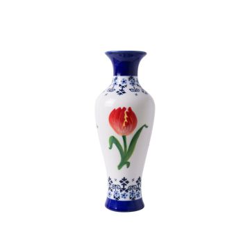 Tulp: slanke vaas Heinen Delfts Blauw
