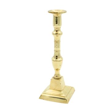 Antieke messing kandelaar ca. 1900 – 23,5 cm