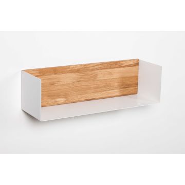 Oakfield Timon: wandplank massief eikenhout 70 cm wit