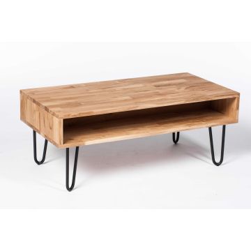 Oakfield Hairpin: salontafel massief eikenhout