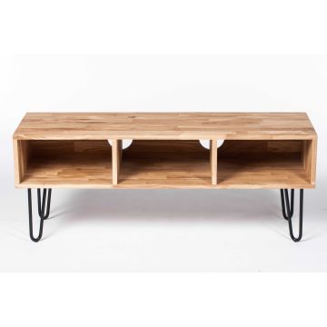 Oakfield Hairpin: tv-meubel massief eiken