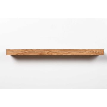 Oakfield: zwevende wandplank massief eiken 80 cm