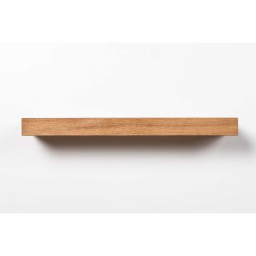 Oakfield: zwevende wandplank massief eikenhout 100 cm